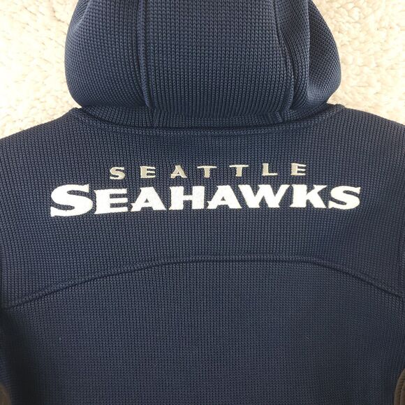 Seattle Seahawks Jacket Kids L 14 / 16 Quarter zip NFL Team Apparel New - Picture 3 of 16